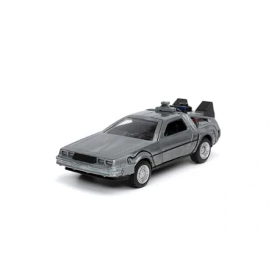 Image de JADA TOYS 253252017 Time Machine Back to The Future 1 Die cast Car with Opening Doors 1:32 Scale Metallic Silver