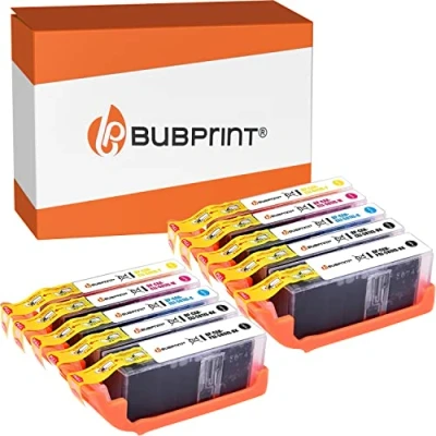 Image de Bubprint 10 Cartouches d&#039;encre Compatible pour Canon PGI 580 CLI 581 XL Pixma TR7550 TR8500 TR8550 TS6100 TS6150 TS6151 TS6250 TS705 TS8150 TS8151 TS8250 TS9150 TS9155 TS9550 Multipack