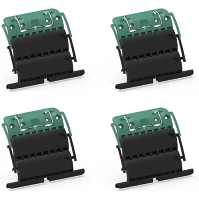 Image de Lot de 4 Attaches Tablier Rigide 2 Maillons Clicksur H875E pour Volet Roulant Fixation/Verrou Volets Roulants Attache Sécurité Anti Effraction Clipsable