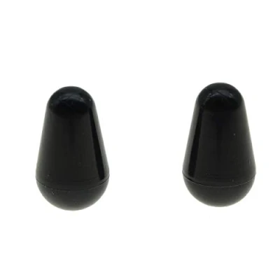 Image de Kaish 2 pcs Noir voies en chêne/CRL Style 5 Way Strat Interrupteur à bouton capuchon pour USA Fender Stratocaster