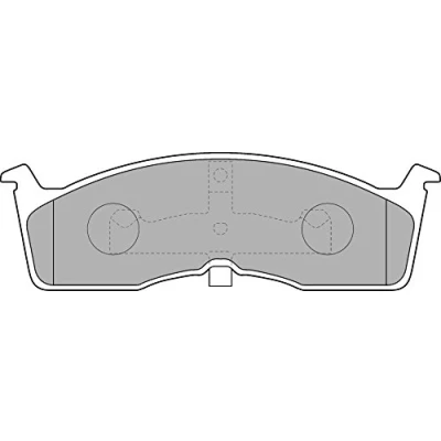 Image de DELPHI LP1532 Jeu de plaquettes frein non préparé pour indicateur d&#039;usure avec tôle anti bruit sans accessoires CHRYSLER: Voyager / Grand 3