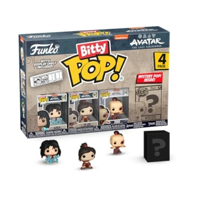 Image de Funko Bitty Pop! Avatar: TLA Azula 4PK with Lightning, TY Lee, Zuko Fire Daggers et Une Mini Figurine Mystère en Surprise 2.2 Cm The Last Airbender Collectionnable