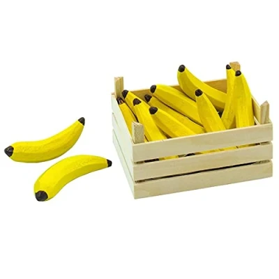 Image de Goki 2040782 Jeu D&#039;imitation Commerçant Bananes dans Une Caisse De Fruits