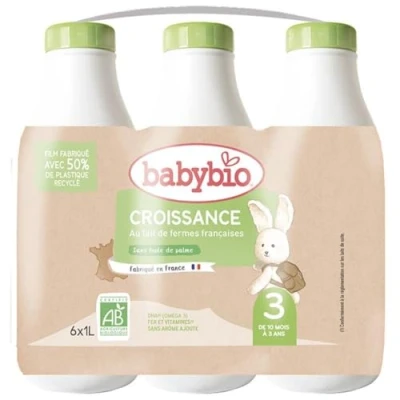 Image de Babybio Lait De croissance pour nourisson 3 10 mois à ans