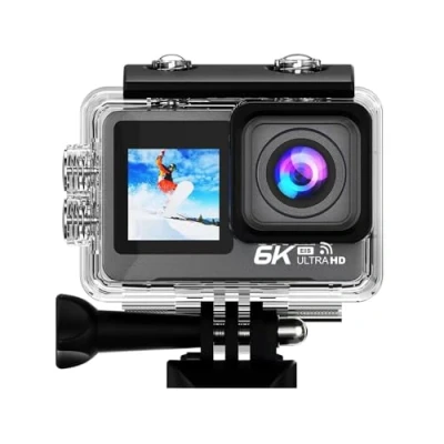 Image de Caméra d&#039;action Lipa AT M82TR 6K IPS Wifi étanche Vision nocturne Capteur Sony IMX 21 accessoires Résolution Neuf