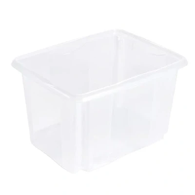 Image de keeeper Boîte de Rangement avec Système d’Empilage, 44,5 x 34,5 27 cm, 30 L, Emil, Transparent