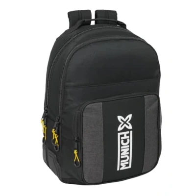 Image de safta MUNICH Topo Sac à dos scolaire pour enfants, idéal les enfants de différents âges, confortable et polyvalent, qualité résistance, 32 x 15 42 cm, Noir, M, Décontracté