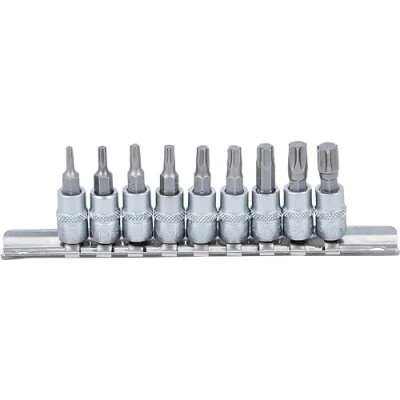 Image de BGS 2164 Jeu de douilles à embouts 6,3 mm (1/4&quot;) Profil T (pour Torx) T10 T50 9 piéces