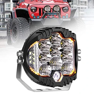 Image de HAWEE 90W LED Lumière de Travail Angel Eye Phare Combo Spot Projecteur Brouillard Conduite pour Off Road 4x4 SUV UTV ATV Camion Lourd Tracteur