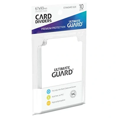 Image de Ultimate Guard Card Dividers Standardgröße Lot de 10 intercalaires Blancs, Uni, UGD010080