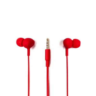 Image de TELLUR Basic Gamma Écouteurs Intra Auriculaires filaires, Microphone intégré, Prise Jack 3,5 mm, léger, appels Mains Libres et Musique (Rouge)