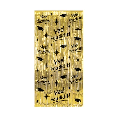 Image de Rideau de porte Yes You Did It Or Noir Classy 100x200cm par unité