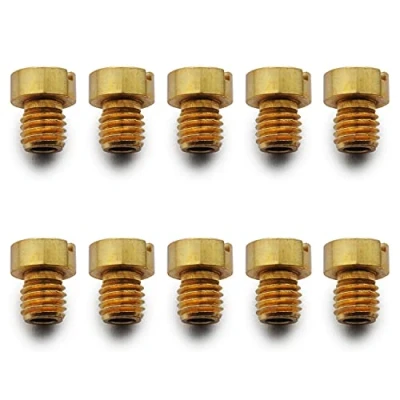 Image de Easyboost Boite de 10 Gicleurs 5mm pour Carburateur Dell&#039;Orto PHBG 19 et 21mm Taille 100 102 105 108 110 112 115 118 120 122 Scooter Moto 50 Mob
