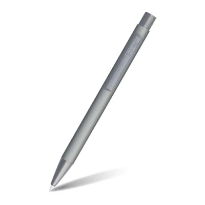 Image de Online soft Metal stylo à bille rétractable en aluminium avec surface touch recharge remplaçable encre noire cadeau parfait I couleur: gris 21731/3D