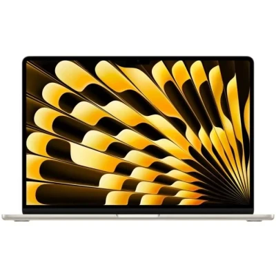 Image de Apple Portable MacBook Air 15 Pouces avec Puce M3 : écran Liquid Retina 15,3 Pouces, 16 Go de mémoire unifiée, 256 Stockage SSD, Clavier rétroéclairé, caméra FaceTime HD 1080p. Lumière stellaire