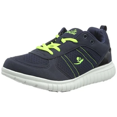 Image de Chung Shi Unisexe Duxfree Enfants Nassau, Baskets, Navy/Lime, 32 33 EU