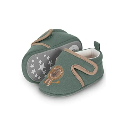 Image de Sterntaler garçon Chaussure bébé Lion Semelle de Mocassin, Vert foncé, 18 EU