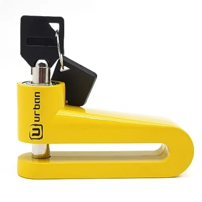 Image de URBAN 922A Bloque Disque Moto, ø10mm Plus Sécurisé, Visible Dissuasif, Sécurité Compacte et Efficace pour un Transport Facile, Antivol Bloc Disc Frein Velo, Trottinette Electrique