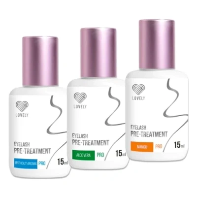 Image de LOVELY Extension de cils Pré Traitement 15ml Nettoyant, Cleanser, pour le prétraitement ALEO VERA Dégraissant Préparation artificiels Soin