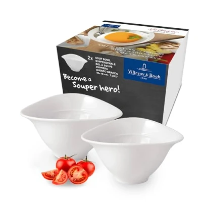 Image de Villeroy &amp; Boch Soup Bowls Vapiano 16 x 18 cm 2 Pieces