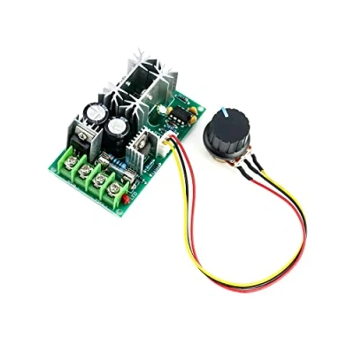 Image de QWORK Régulateur de vitesse PWM 12V 24V 36V 48V 20A, Module d&#039;entraînement haute performance, pour variateur LED ultra compact 20 A