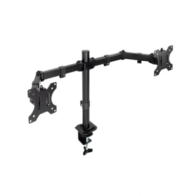Image de TOOQ DB1802TN B Support de Bureau pour 2 Écrans 17&quot; 27&quot;, Noir