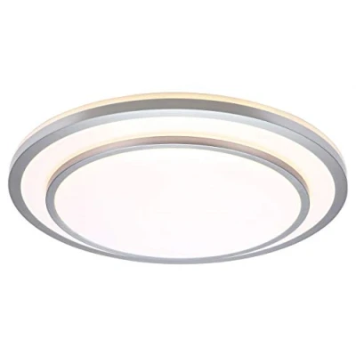 Image de BRILLIANT lamp Luciano Applique et plafonnier LED 28cm alu/blanc 1x 12W intégré, (805lm, 3000K) Échelle A ++ à E