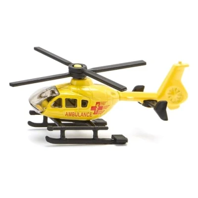 Image de siku 0856, Hélicoptère de sauvetage, métal/plastique, Jaune, Rotors pivotants