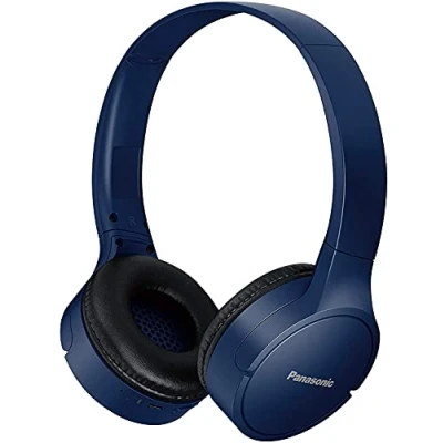 Image de Panasonic Casque Bluetooth RB HF420B (on Ear, Quick Charge, jusqu&#039;à 50 h d&#039;autonomie, écouteur léger, Commande vocale) Bleu