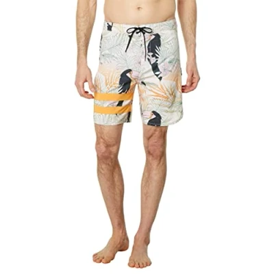 Image de babylegs Division Phantom eco Block Party 18&#039; Maillot de Bain pour Homme, Barely Bone, 40