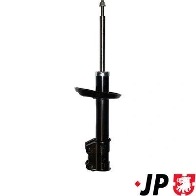 Image de JP GROUP 1242105180 Amortisseur Essieu avant droit Pression de gaz Système bitube Jambe suspension Goujon en haut OPEL: Corsa D 3/5 portes
