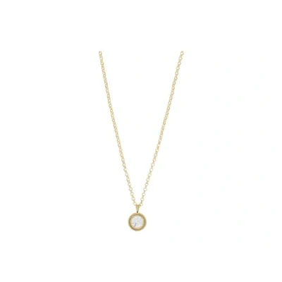 Image de Kate Spade New York placé dans le mini pendentif en pierre, clair/or