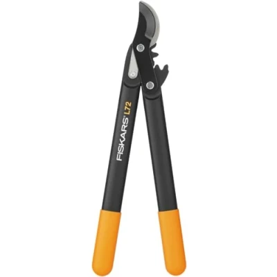 Image de Fiskars Coupe branches pour bois vert, Système à crémaillère PowerGear, Diamètre de coupe: 2,8 cm, Lames en acier trempé avec revêtement antiadhésif, Longueur: 46 Noir/Orange, L72, 1001555