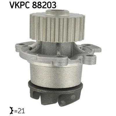 Image de SKF VKPC 88203 Pompe à eau 21 avec joints Fonte pour transmission par courroie de distribution