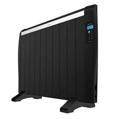 Image de Cecotec Émetteur Thermique Ready Warm 2000 Thermal Black. 10 Éléments, 1500 W, Écran LCD, Télécommande sans fil, Minuterie programmable, Sélecteur de Température, Système Sécurité, 20 m²