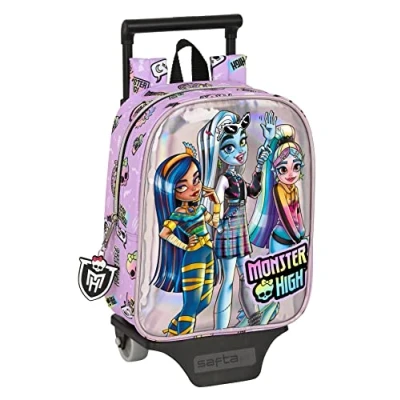 Image de Safta MONSTER HIGH Sac à dos pour enfants de différents âges, confortable et polyvalent, qualité résistance, 22 x 10 27 cm, lilas, Estándar, Décontracté