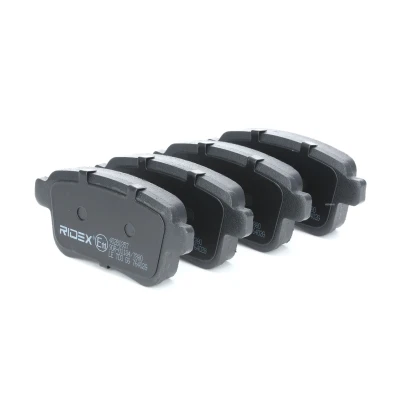 Image de RIDEX 402B0357 Jeu de plaquettes frein Essieu arrière non préparé pour indicateur d&#039;usure avec tôle anti bruit RENAULT: Kangoo I Express