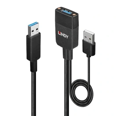Image de Lindy 43357 hub &amp; concentrateur USB 3.2 Gen 2 (3.1 2) Type A 100 Mbit/s Noir Neuf