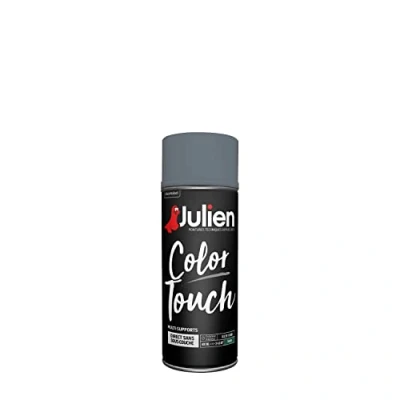 Image de Julien Peinture Aérosol Intérieure et Extérieure Color Touch en Phase Aqueuse Anthracite Satin 400ml
