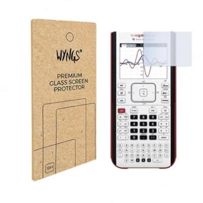Image de Film de Protection d&#039;écran en Verre trempé Compatible avec Texas Instruments TI Nspire CX II T/TI T Cas (2 pièces)