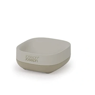 Image de Joseph Porte Savon de Salle Bain Compact et Peu encombrant, Base antidérapante Ecru