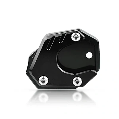 Image de Moto CNC Aluminium Agrandir Support de Béquille Latérale pour CB650R Neo Sports Cafe 2019 2022 CBR650R 2021 CB500F CB500X 2013 CB125R CB300R 2018 Noir+Noir