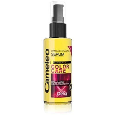 Image de Cameleo Sérum capillaire à l&#039;huile de Marula soin des couleurs pour cheveux abîmés, secs, décolorés mouillés et secs sans rinçage paraben 55 ml