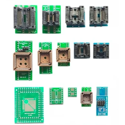 Image de XGOIENZI Lot de 14 adaptateurs SOP scoket MCU pour programmeur Xgecu T48 T56 TL866ii Plus RT809H RT809F EZP Universal Pro