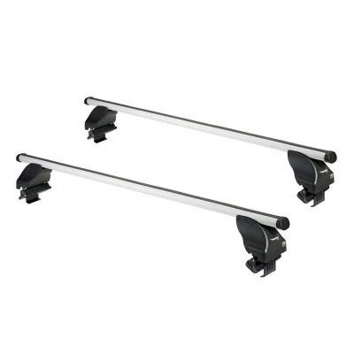 Image de Twinny Load Jeu de Barres Toit Aluminium A48 Compatible avec Seat/Skoda/Volkswagen modèles Divers (pour Voitures sans portefaix d&#039;origine)