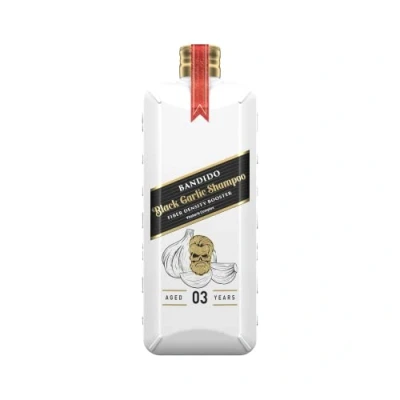 Image de Bandido Men Black Garlic Shampooing 350 ml Extrait d&#039;ail noir pour renforcer les cheveux Shampoing réparateur intensif homme Peignez plus facilement Sarimsak Sampuan
