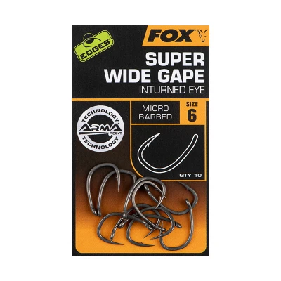 Image de Fox Edges Super Wide Gape (Inturned Eye) Micro Ardillon Maat : 2