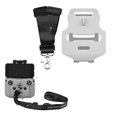 Image de MotuTech Sangle Ajustable + Support pour DJI Mini 3 Pro Mavic / AIR 2 2S RC N1 Télécommande Lanyard (Noir)