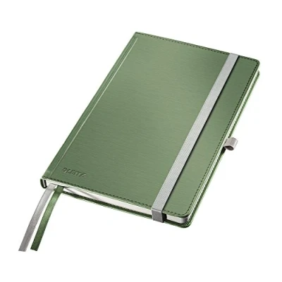 Image de Leitz, Cahier couverture rigide A5 ligné, 160 pages 100g/m², Leitz Style, Vert, 44850053
