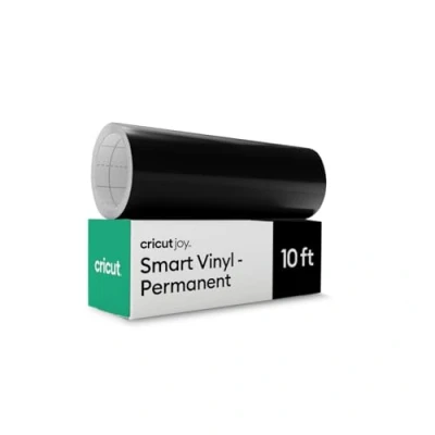 Image de Vinyle intelligent Cricut Permanent, Noir 14 cm x 304,8 Grand format